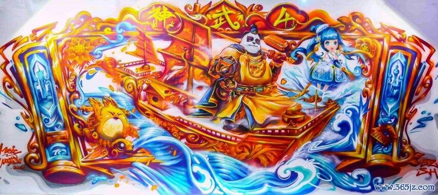 （小）“神武4”海上丝绸之路主题涂鸦亮相2020ChinaJoy.jpg